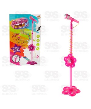 Microfone Infantil Com Pedestal Toy King TK-AB2956