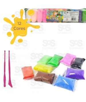 Massinha Pula Pula de E.V.A Com 12 Cores Toy King TK-PP02