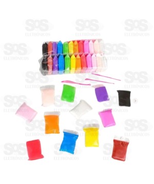 Massinha Pula Pula de E.V.A Com 12 Cores Toy King TK-PP02