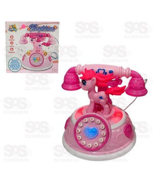 Telefone Infantil Clássico Unicórnio Toy King TK-AB3008