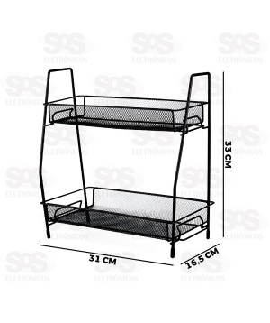 Prateleira Organizadora Multiuso Dupla Top Útil TOP0895