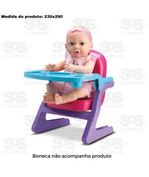 Cadeirinha De Papinha Para Bonecas Divertoys 8237