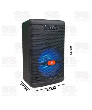 Caixa De Som 20W Com Microfone Sem Fio KTS-1330