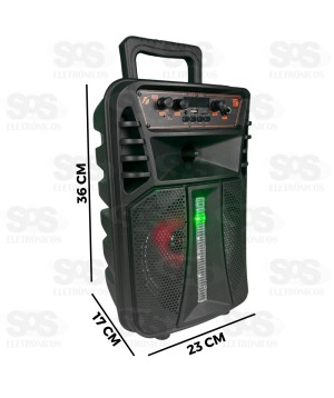 Caixa De Som 30W TWS Grave e Agudo Com Microfone KTS-1563