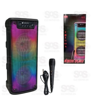 Caixa De Som 30W TWS Com Microfone KTS-1713