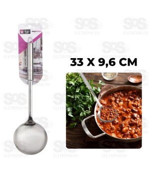 Concha De Feijão Aço Inox 33cm TOP0771