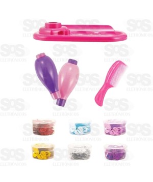 Kit Beleza Aplicador De Enfeites No Cabelo Toy King TK-AB7249