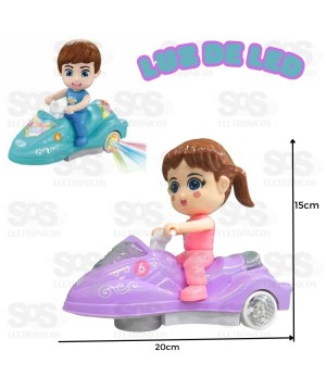 Aventura de jet-Ski Bate e Volta Com Luz e Som Toy King TB-AB7116