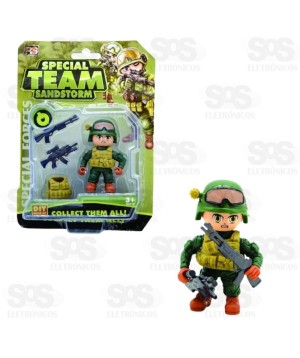 Boneco de Montar Forças Especiais Cartelado Toy King TK-AB8131