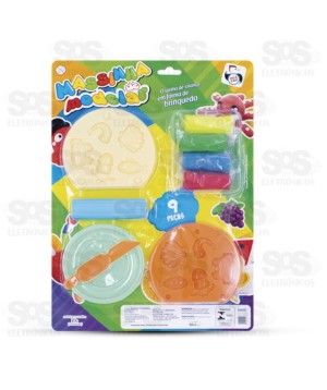 Conjunto Massinha De Modelar 9 peças Pica-Pau 3838