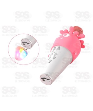 Microfone Sem Fio Cenourinha 15W Karaokê Eletromex EL-5012