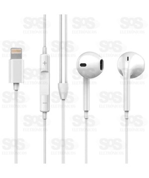 Fone De Ouvido Ear7+ Com Fio Para Iphone Eletromex EL-1411-5g