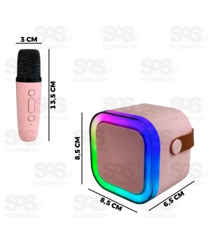 Caixa De Som 5W Com Microfone Modificador De Voz K12