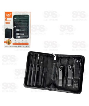 Kit Manicure Cortador De Unha 9 Peças Altomex AL-3601