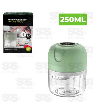 Mini Processador Elétrico 250 ml Modelos Sortidos