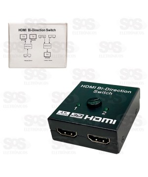 Switch HDMI 1 Entrada e 2 Saídas 4K Ultra HD XT-2096