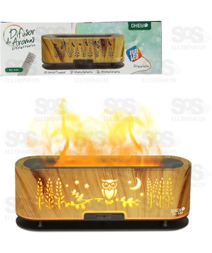 Umidificador Difusor Ultrassônico Dual LED 200ml Com Controle Ohey DL-540