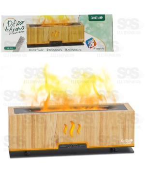 Umidificador Difusor Ultrassônico Chama 200ml Com Controle Ohey DL-542