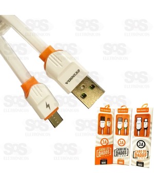 Cabo Micro USB V8 1 Metro 3A Ecooda ec-11100-v8