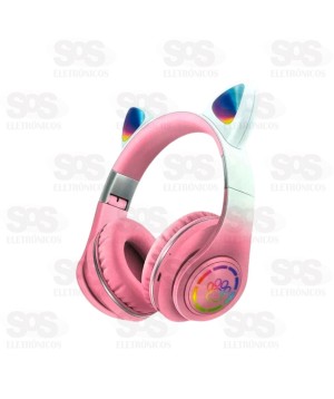 Fone De Ouvido Sem Fio Sound 6D Gatinho RGB Altomex B-19