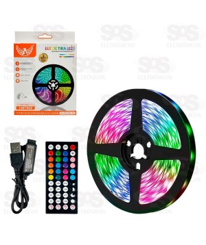 Fita de LED Colorida Com Controle Por Som 3 Metros Altomex AL-5050SK-3M