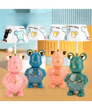 Luminária Com Relógio Articulável Ursinho Altomex AL-1898