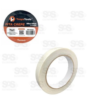 Fita Crepe 50Mx18MM TroyaTools TRY-0124