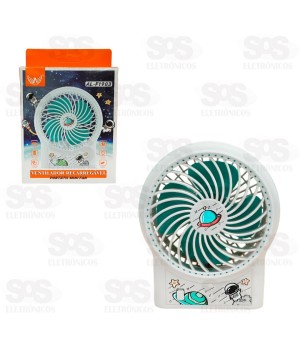 Ventilador Portátil De Mesa Recarregável Altomex AL-F1903