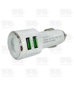 Carregador Veicular 2 USB 3.4A Com Cabo Type C Altomex AL-C91-Type-C