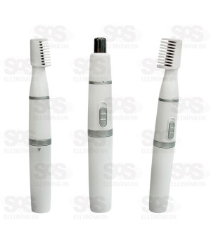 Caneta Aparadora De Pelos Elétrica 3 Acessórios Altomex AK-2713