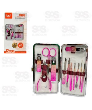 Kit Manicure Cortador De Unha 12 Peças Altomex AL-3605