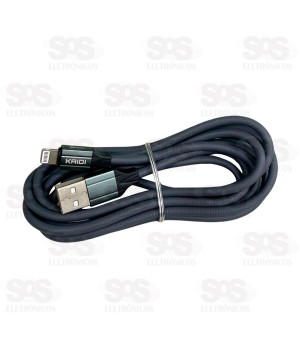 Cabo De Carregamento USB Para Lightning 2 Metros Kaidi KD-336A