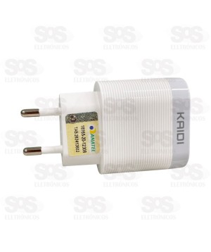 Carregador Turbo USB QC3.0 18W Kaidi KD-550