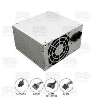 Fonte ATX Para Computador 230w Bivolt Aitek ATF-200