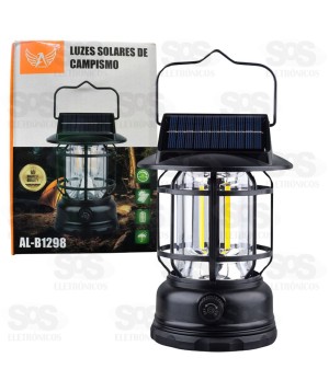 Lampião Com Energia Solar Luminária Altomex AL-B1298