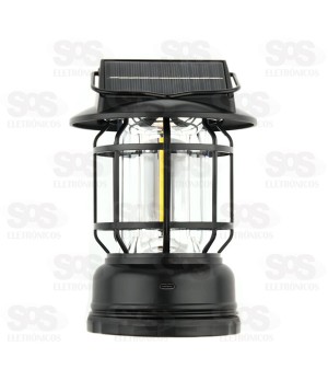 Lampião Com Energia Solar Luminária Altomex AL-B1299