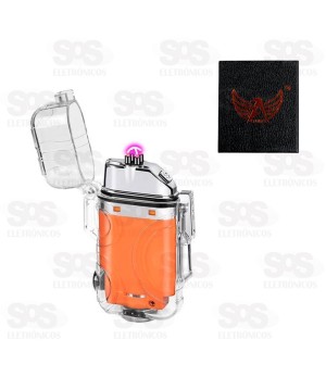 Isqueiro Elétrico Recarregável Plasma Com Lanterna Altomex AL-B5772