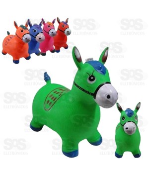 Cavalinho Upa Upa Inflável Musical Toy king 8198