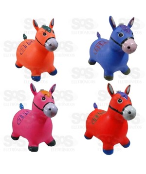 Cavalinho Upa Upa Inflável Musical Toy king 8198