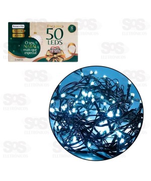 Pisca Pisca 50 LEDS Branco Frio 110V 5 Metros Top Natal PSC0001-1