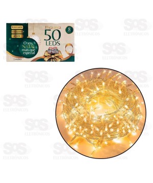 Pisca Pisca 50 LEDS Branco Quente 110V 5 Metros PSC0007-1