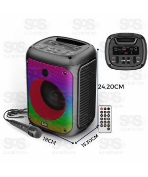 Caixa de Som 10W Bluetooth Bak -BK-112SW