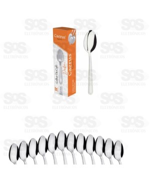 Kit Jogo De Colher De Café  Inox com 12 Unidades Caerus CRS-2621
