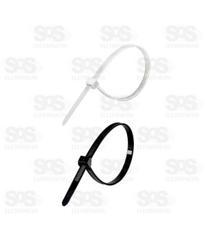 Abraçadeira De Nylon 3x200MM Com 100 Unidades TroyaTools TRY-0066