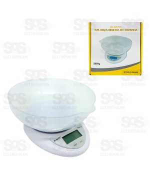 Balança de Cozinha Com Bandeja Capacidade Até 5 Quilos Bm-05