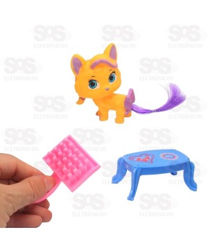 Adorável Pet Gatinha Com Acessórios Pica Pau PI3841