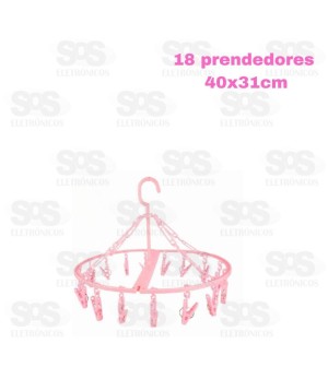 Mini Varal Dobrável com 18 Prendedores Top Útil TOP1653