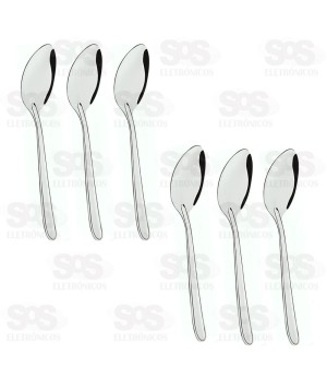 Kit Colher De Mesa 6 Unidades Top Útil TOP1641