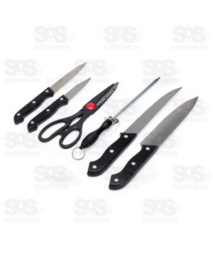  Kit Cozinha 7 Peças Com Tábua Top Útil TOP1267