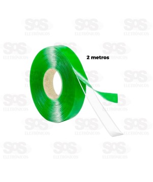 Fita Adesiva Dupla Face Transparente 2 Metros TroyaTools TRY-0109